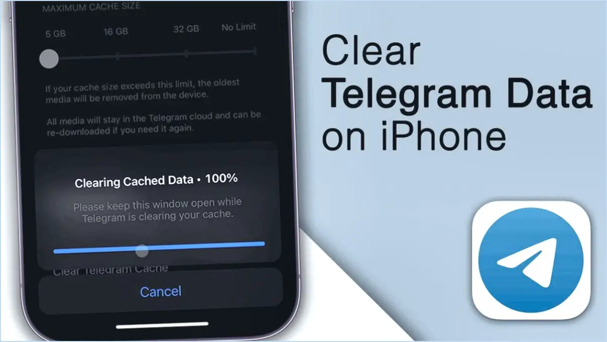 Comment supprimer les fichiers telegram sur l'iphone?