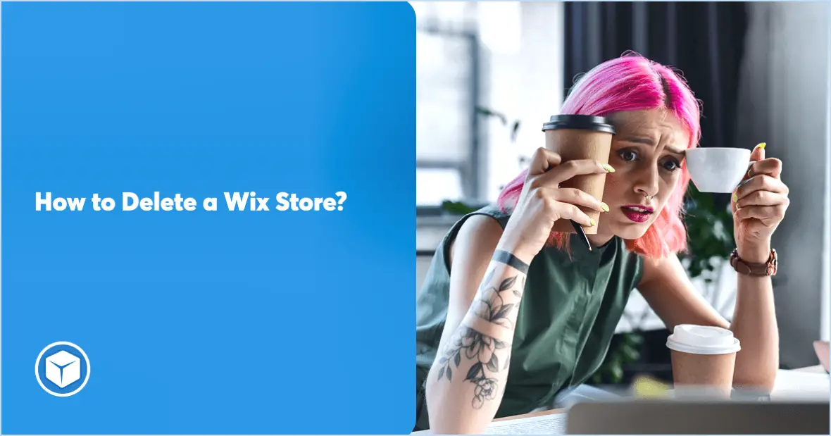 Comment supprimer ma boutique Wix?