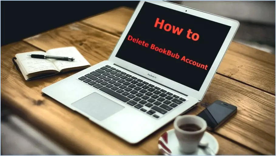 Comment supprimer un compte bookbub?