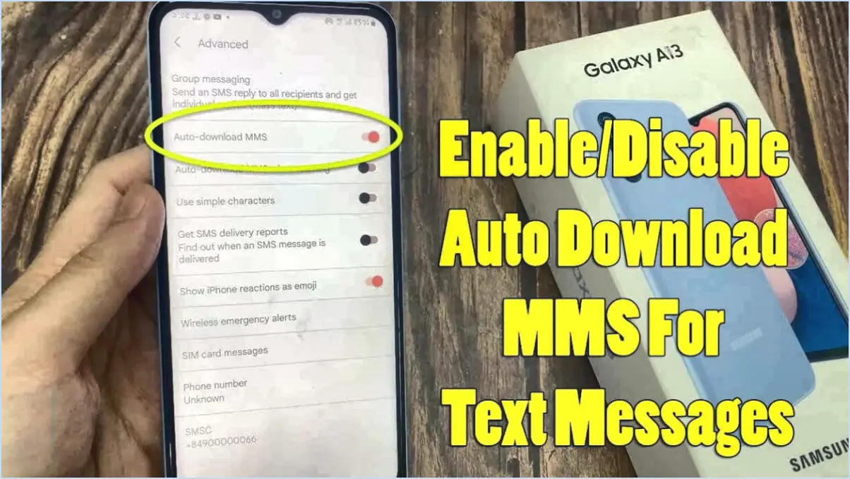 Comment télécharger automatiquement des messages mms sur android?