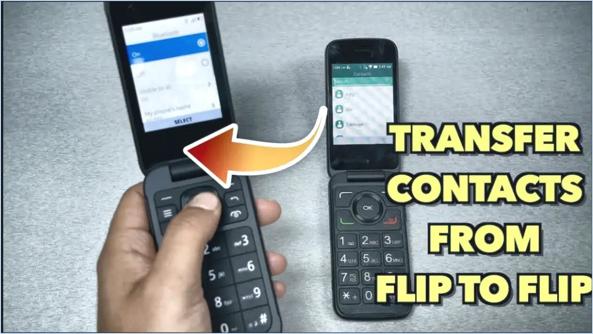 Comment transférer les contacts d'un téléphone à clapet vers Android via bluetooth?