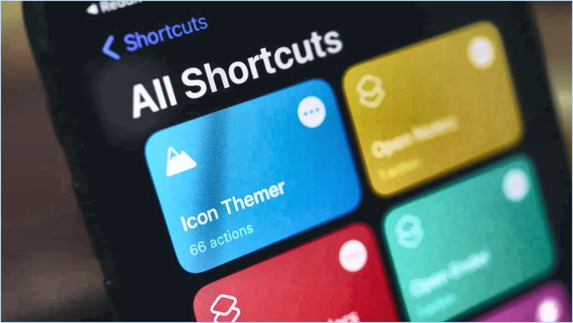 Comment utiliser icon themer icloud shortcut ios 14?