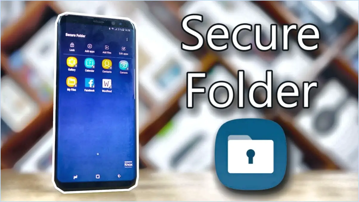 Comment utiliser le dossier sécurisé de Samsung sur le Galaxy S21?
