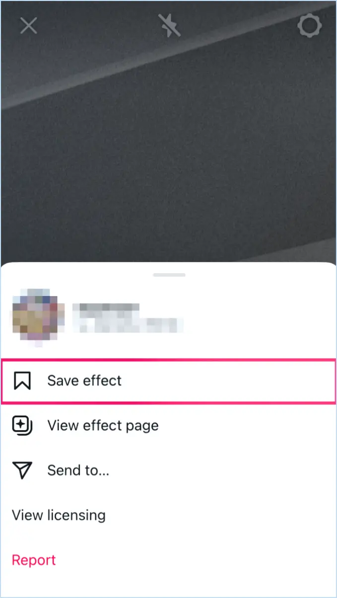Comment utiliser les effets instagram sur les photos sauvegardées?