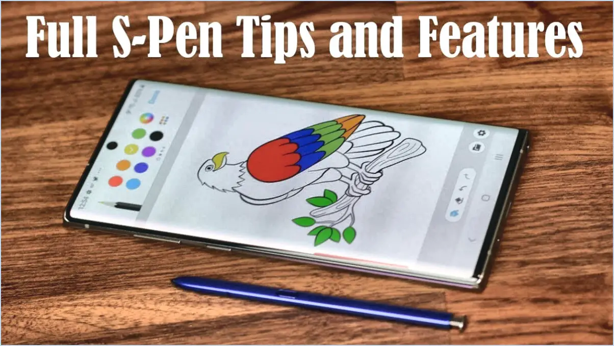 Comment utiliser les gestes du stylo S du Samsung Note 10+ ?