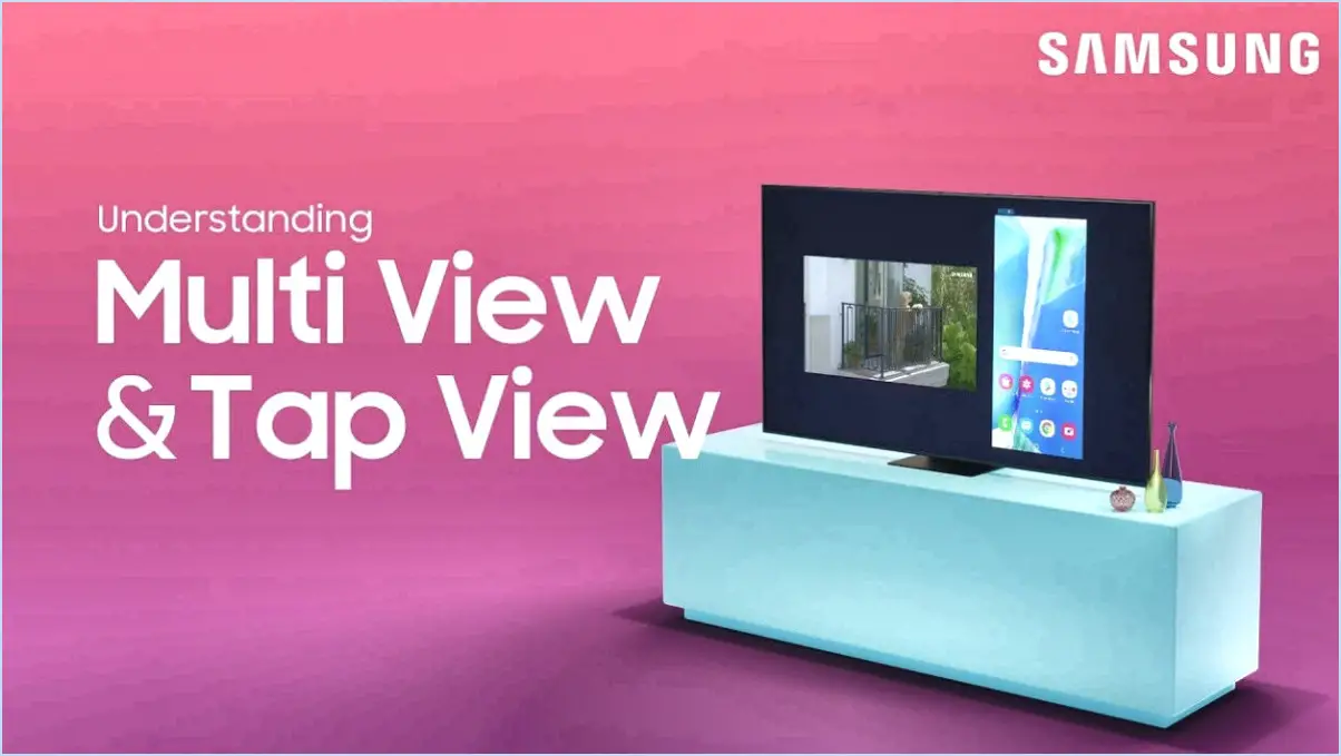 Comment utiliser tap view sur samsung tv?
