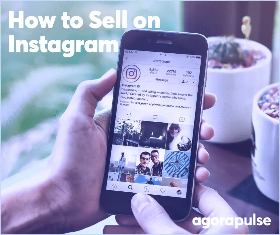 Comment vendre des photos sur instagram?