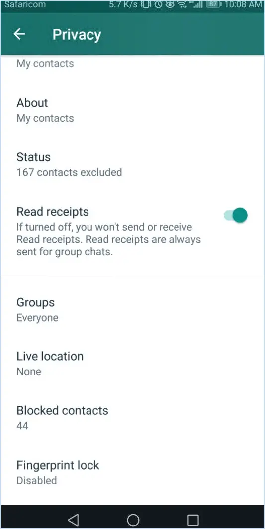 Comment vérifier les contacts bloqués dans whatsapp?