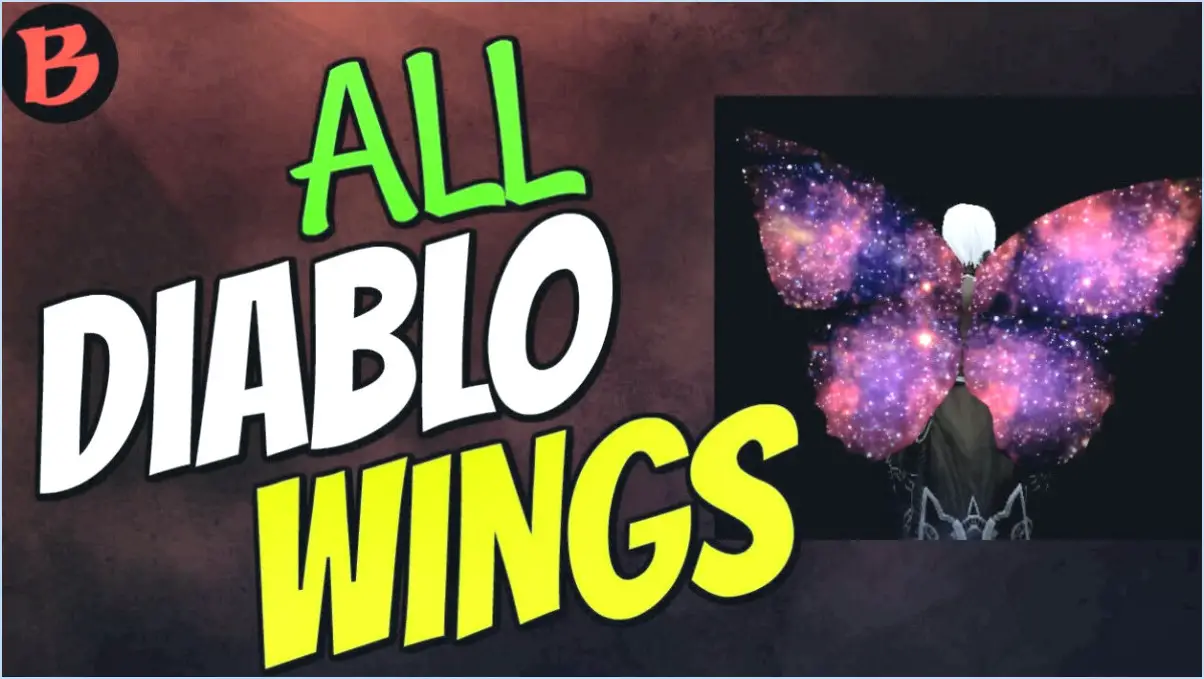 Diablo 3 comment obtenir des ailes ps4?