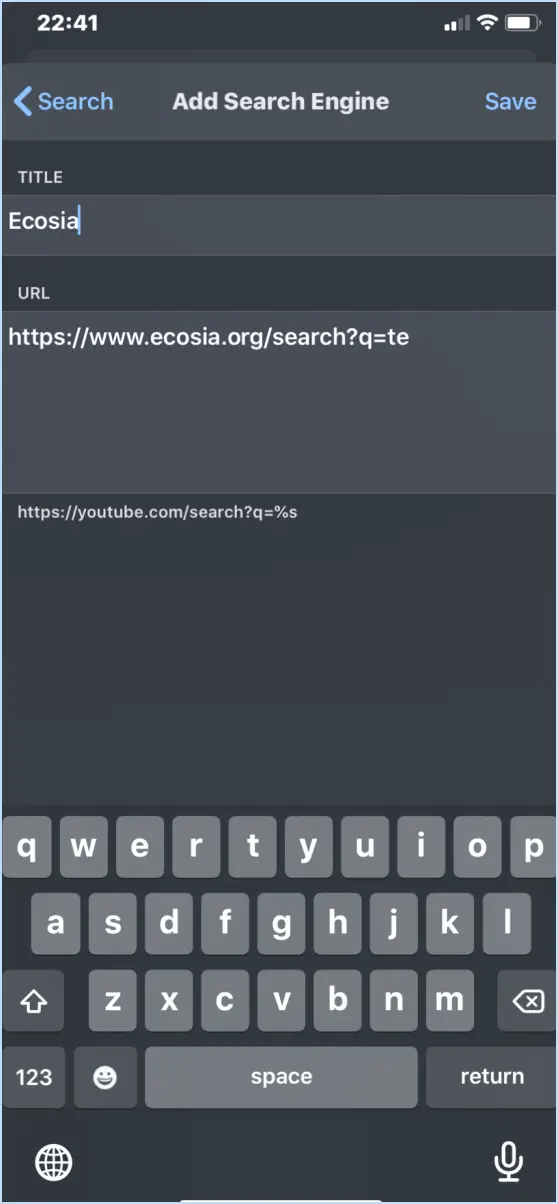 Ecosia pour Android : Activer/désactiver les connexions automatiques?