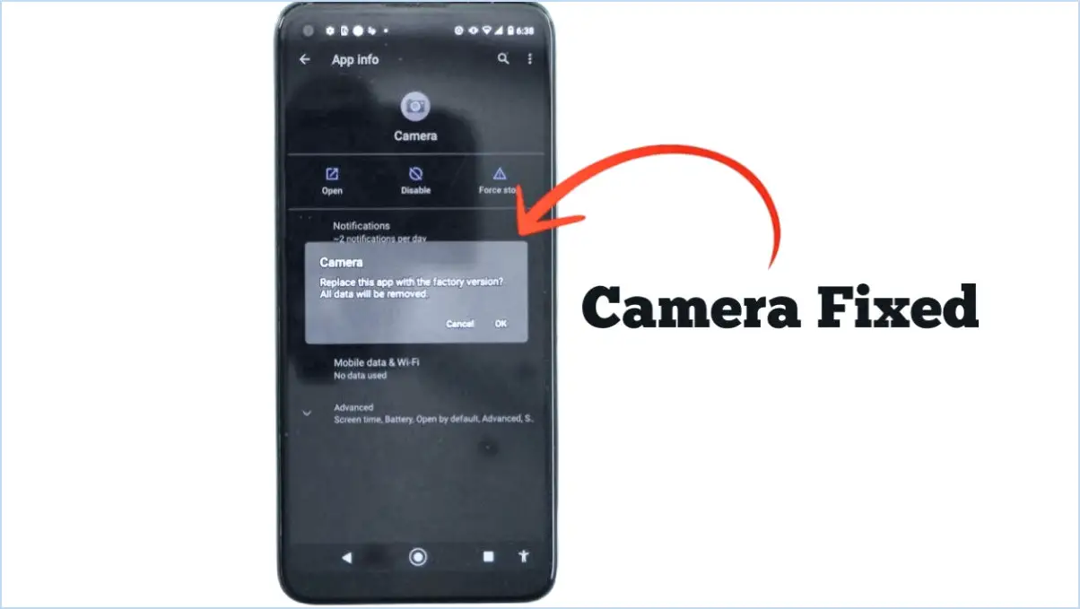 L'appareil photo Android ne fonctionne pas - Conseils pour le réparer?