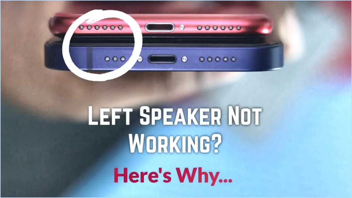 Le haut-parleur de l'iPhone ne fonctionne pas?
