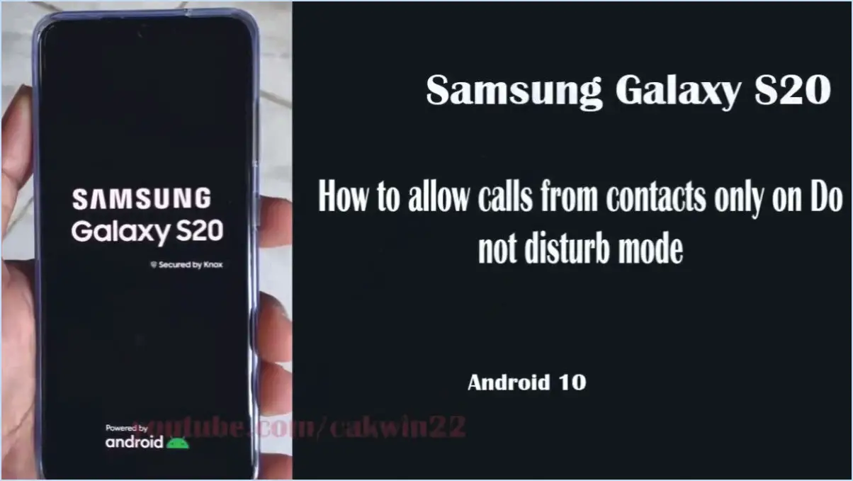 Le téléphone Android n'autorise que les appels des contacts?