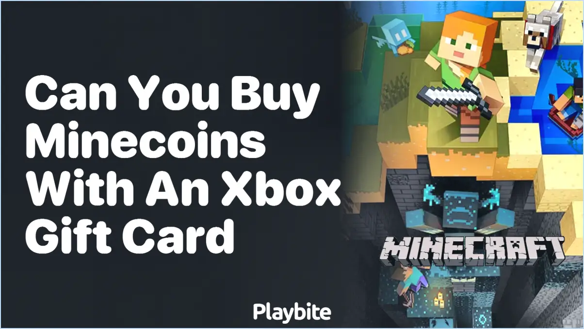 Peut-on acheter minecraft avec une carte cadeau xbox?