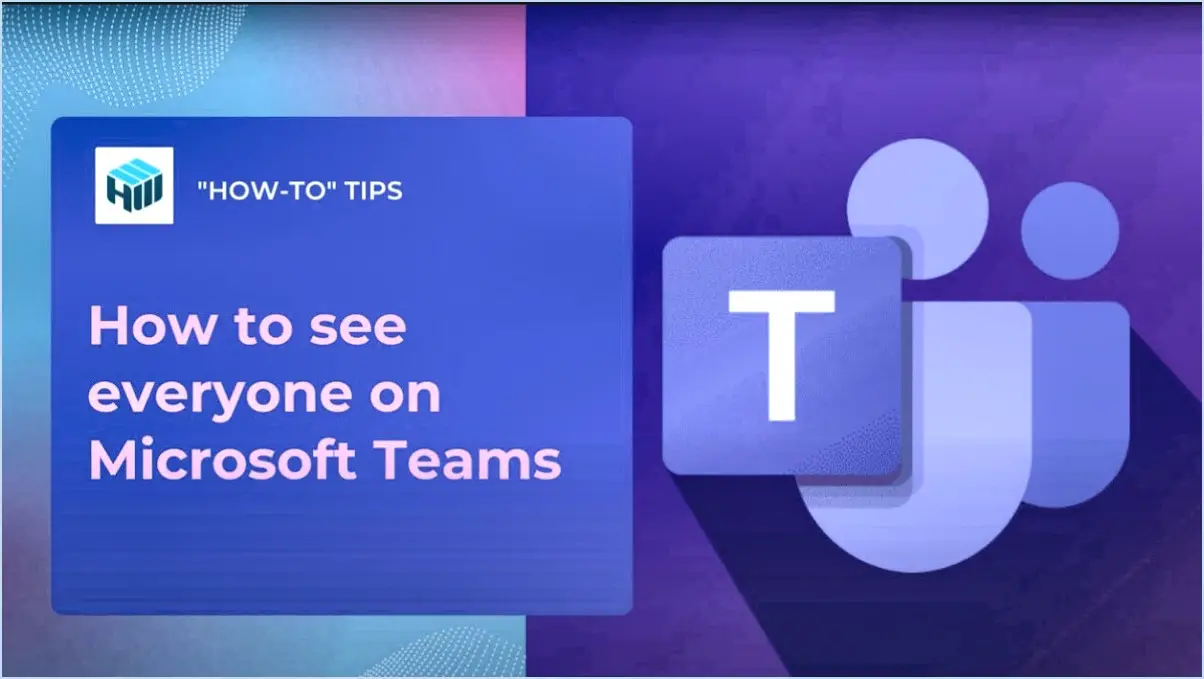 Réparer Microsoft Teams L'affichage de la grande galerie ne fonctionne pas?