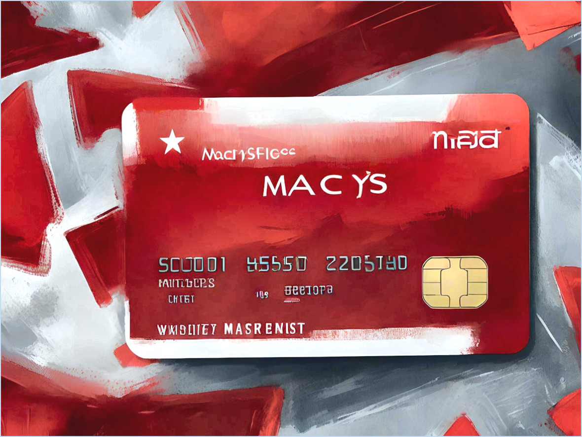 Score de crédit pour la carte Macy's