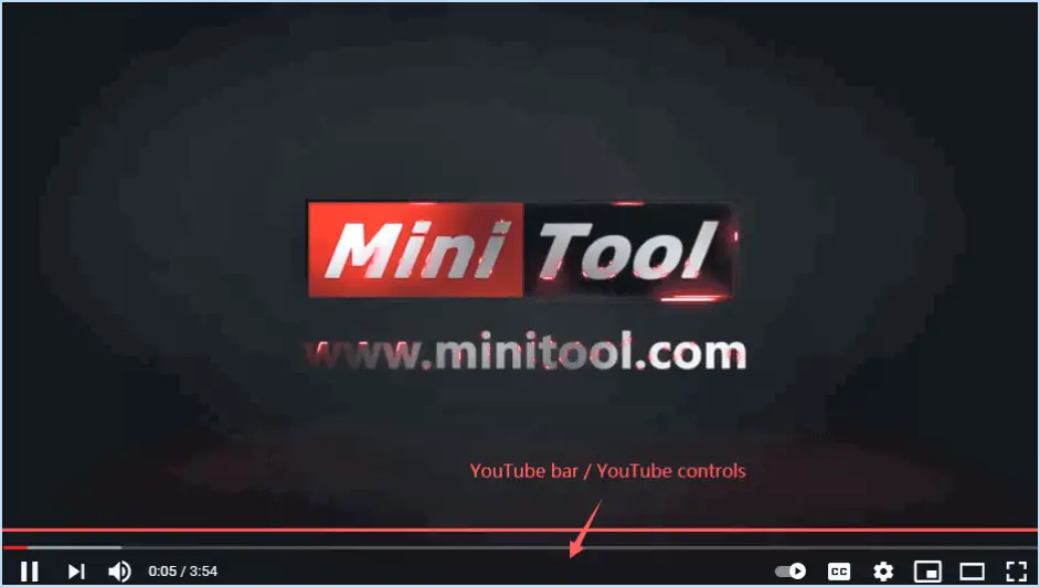 YouTube : Désactiver la barre inférieure et le logo YouTube?