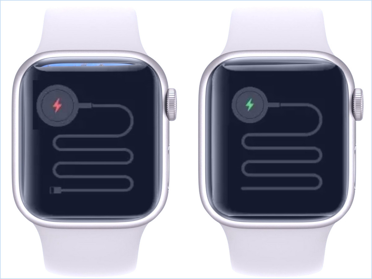 Fix the Apple Watch squiggly line screen with a lightning bolt