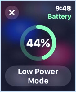 La durée de vie de la batterie restant sur Apple Watch