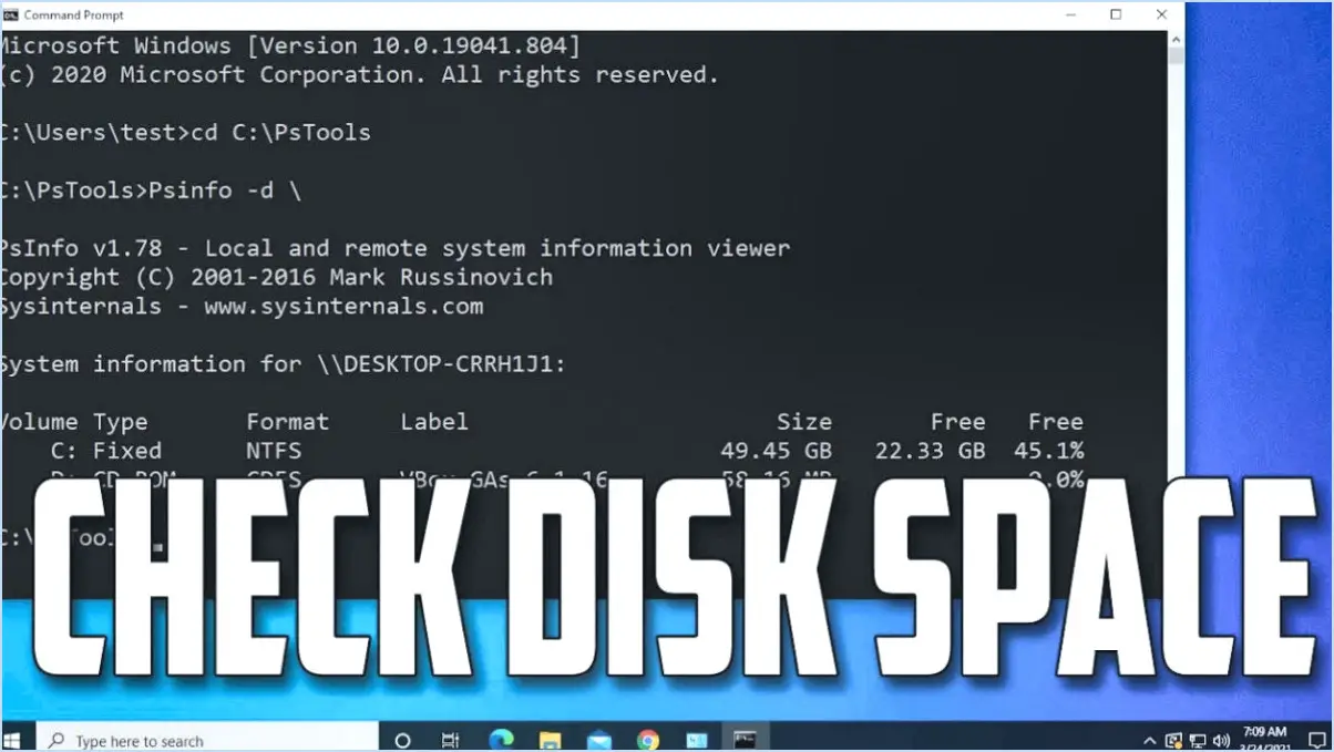 3 façons de vérifier l'utilisation de l'espace disque par les programmes dans windows 10?