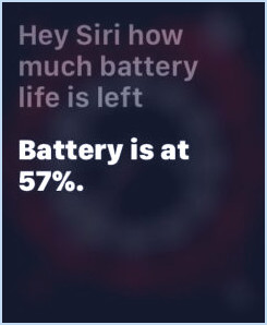Vérifiez la durée de vie de la batterie d'Apple Watch avec Siri