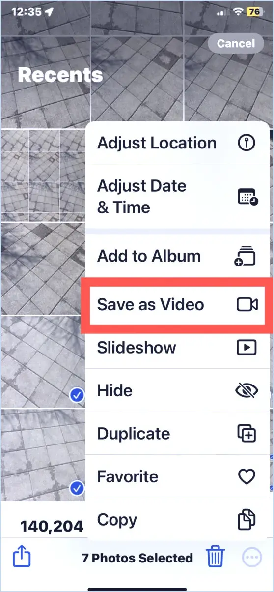 Comment convertir des photos en vidéo sur iPhone ou iPad