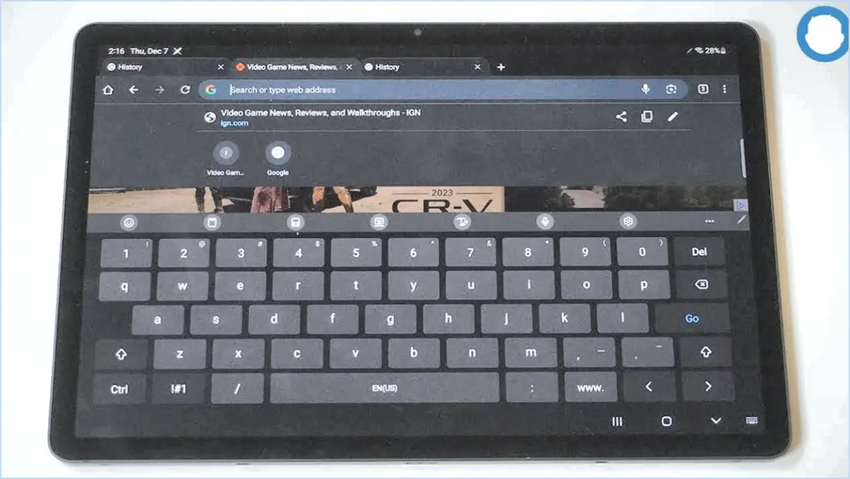 Comment agrandir le clavier d'une tablette android?