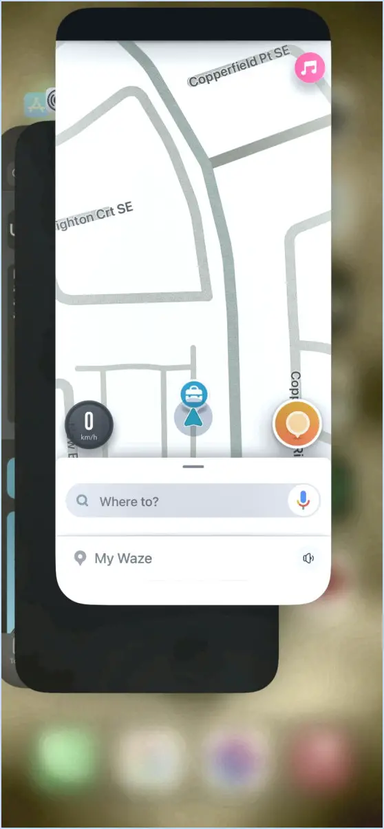 Comment annuler Waze sur l'iPhone?