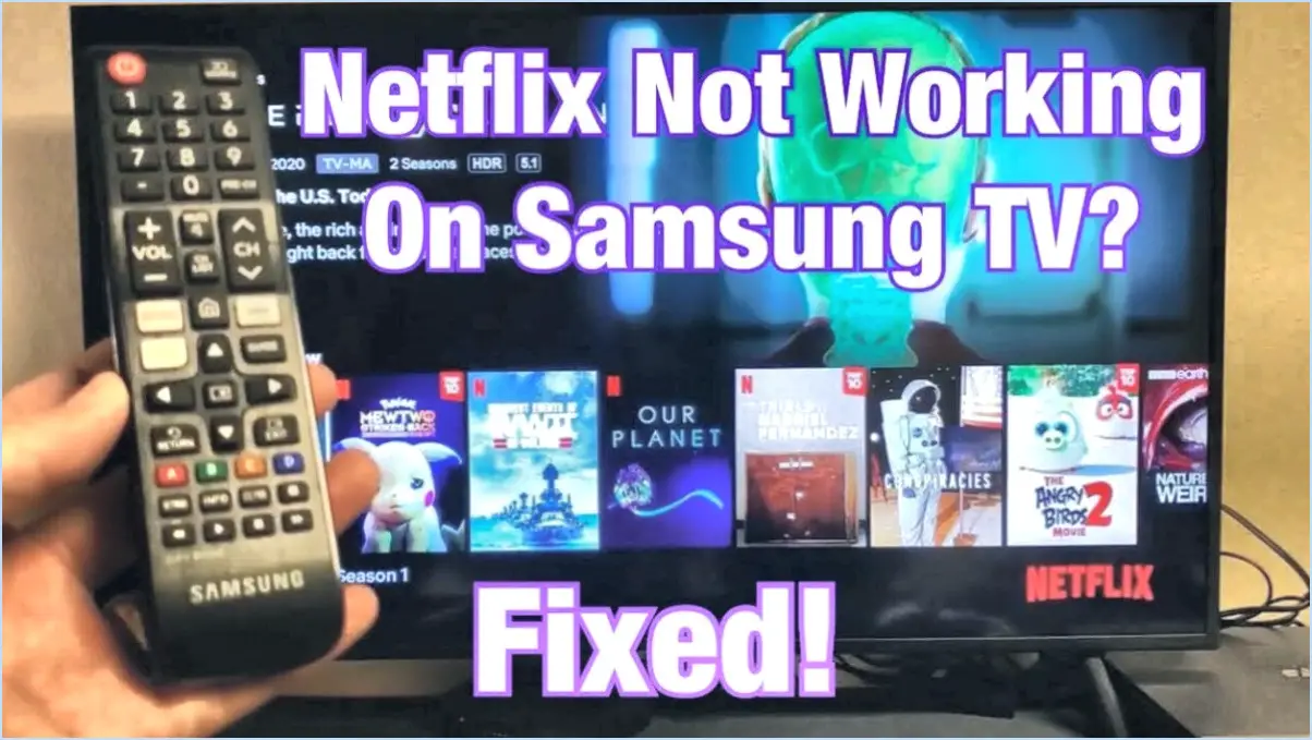 Comment charger netflix sur samsung tv?