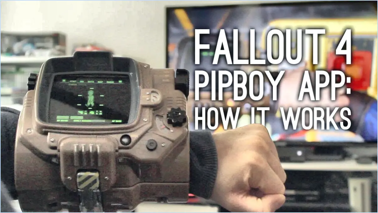 Comment connecter l'application pip boy à la xbox one?