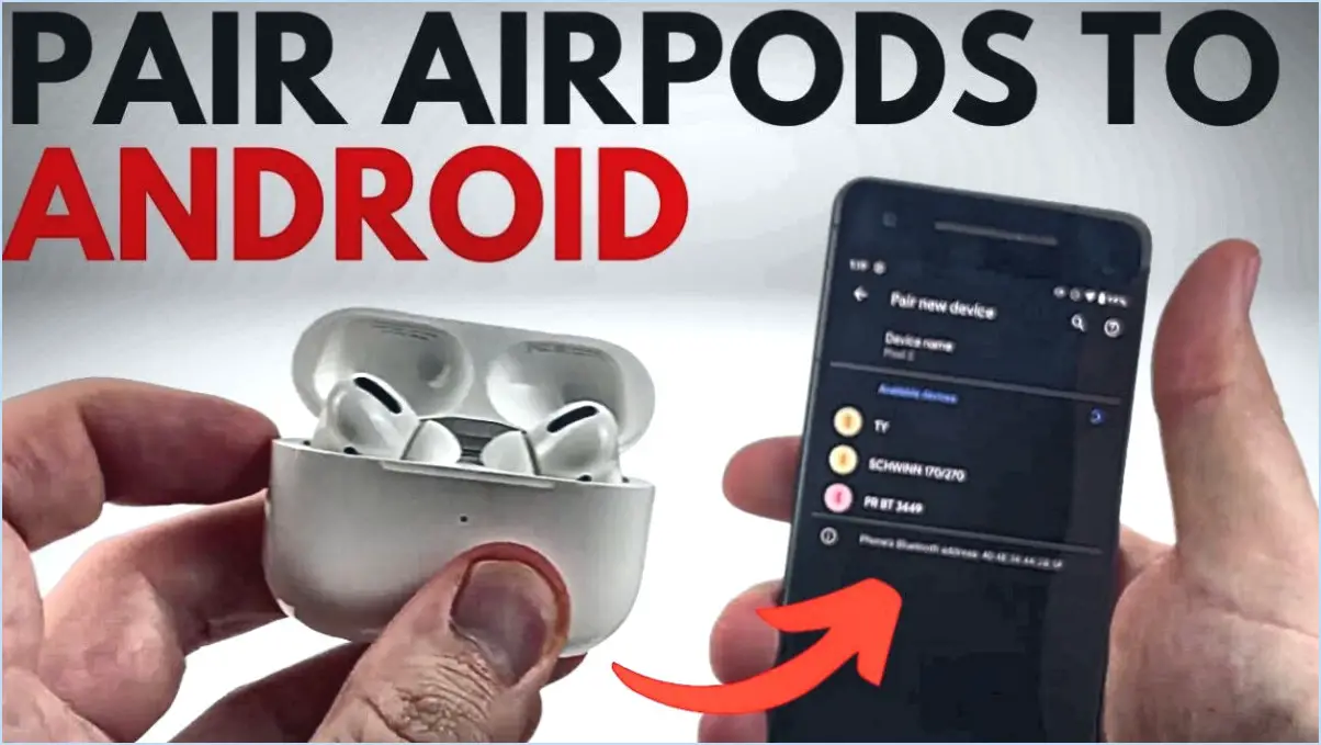 Comment connecter les airpods à android sans étui?
