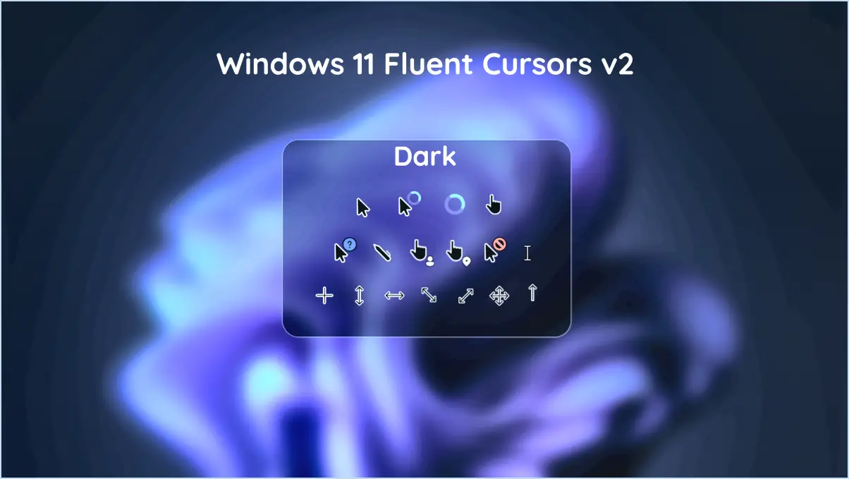 Comment obtenir un curseur noir sous windows 11?