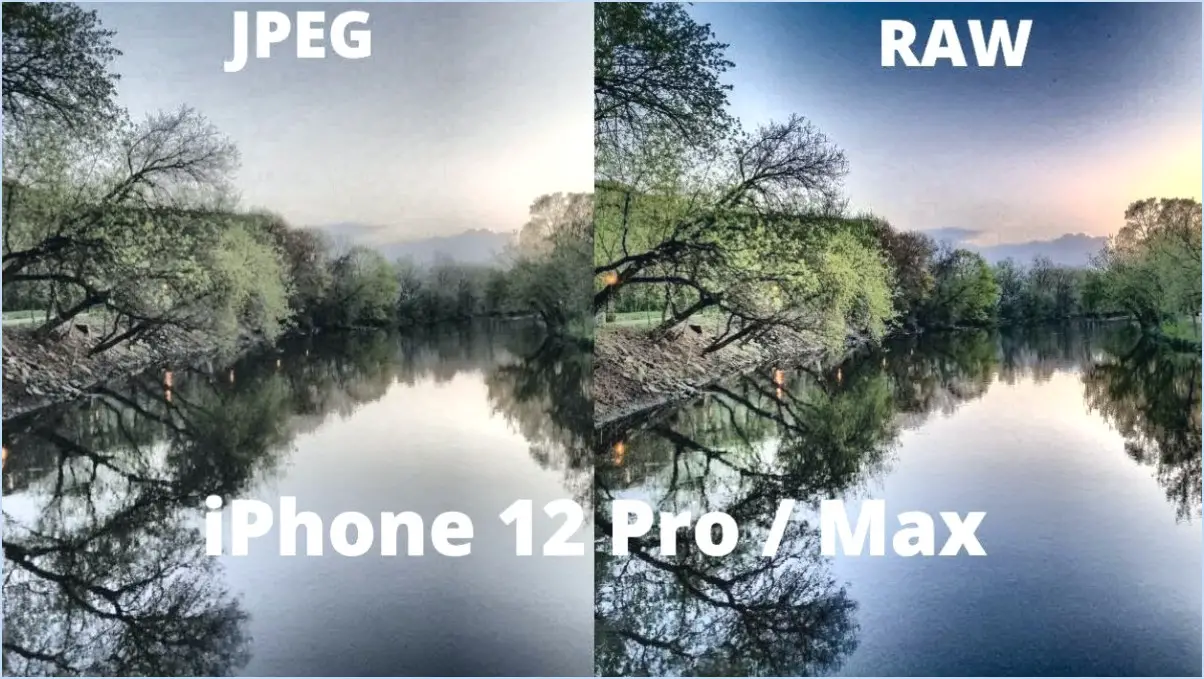 Comment photographier en raw sur l'iphone 12?