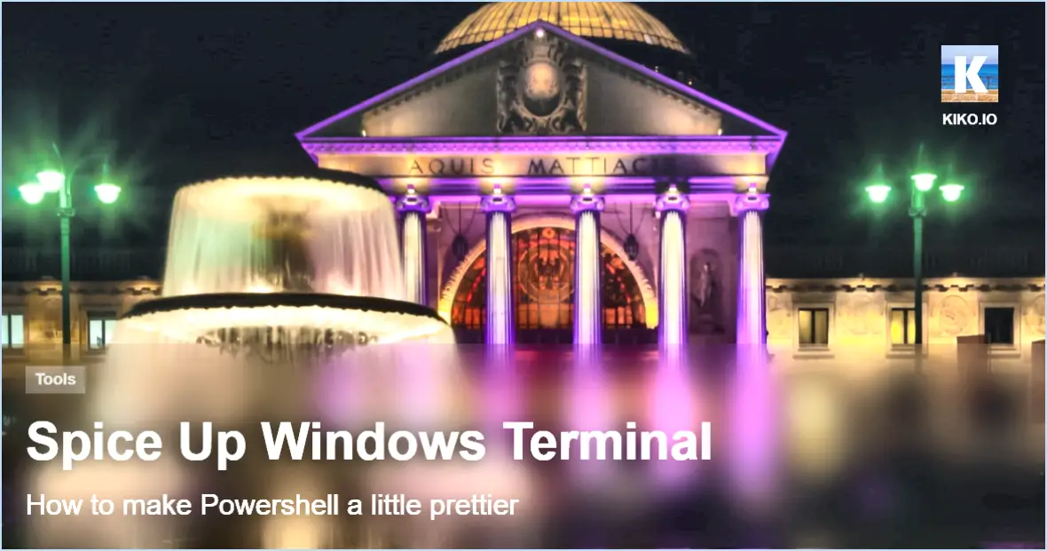 Comment rendre le terminal windows transparent?