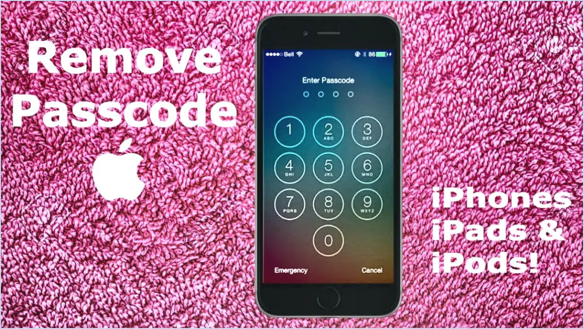 Comment supprimer le code d'accès de l'iphone 6 sans itunes?