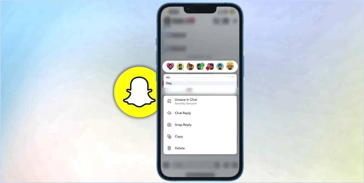 Comment supprimer les messages sauvegardés sur snapchat que l'autre personne a sauvegardé?
