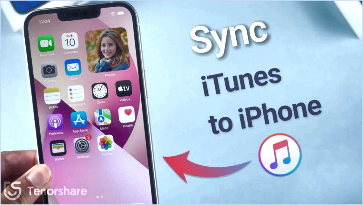 Comment synchroniser la musique d'itunes sur l'iphone 6?