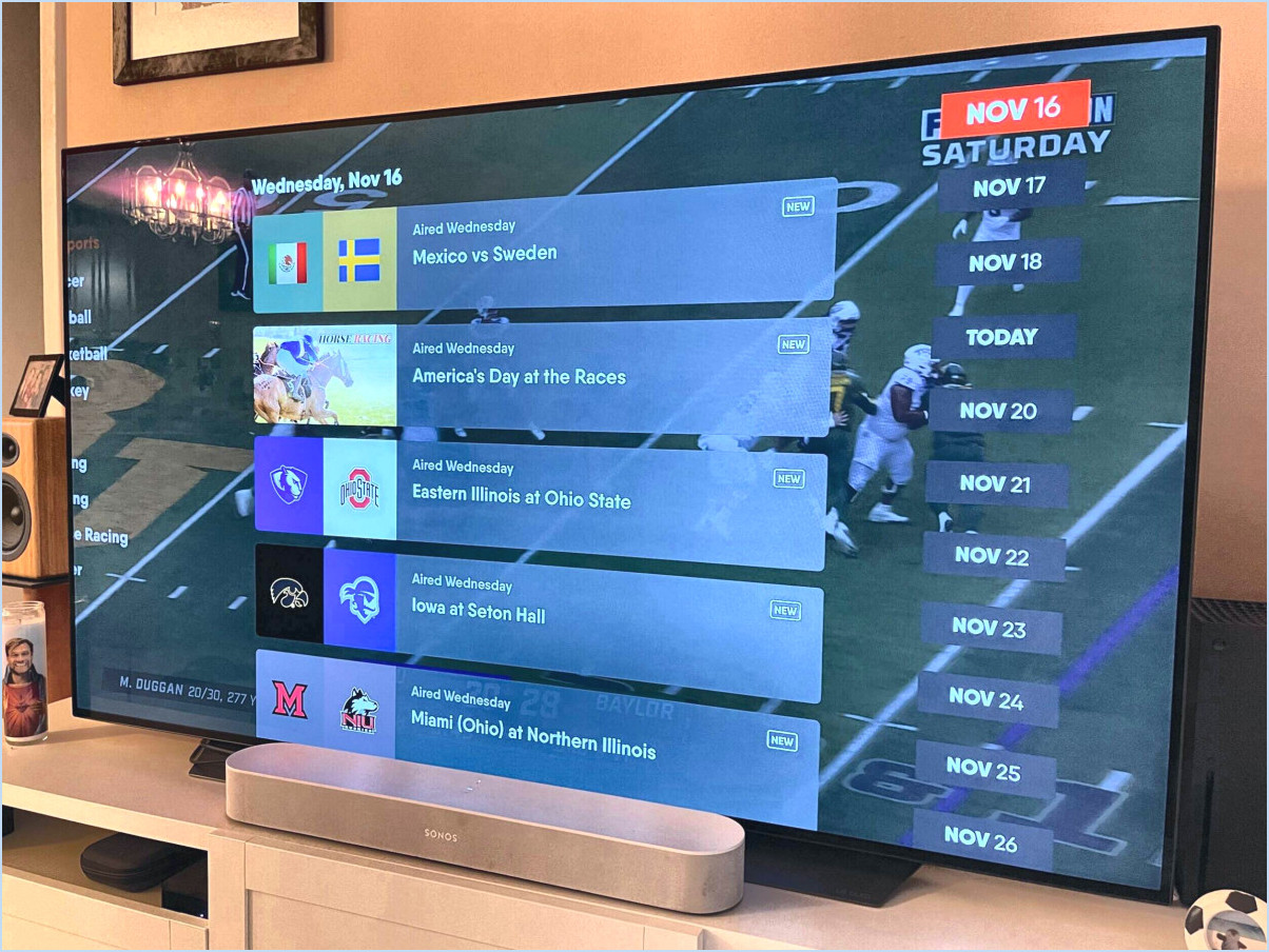 Comment télécharger l'application bally sports sur samsung tv?