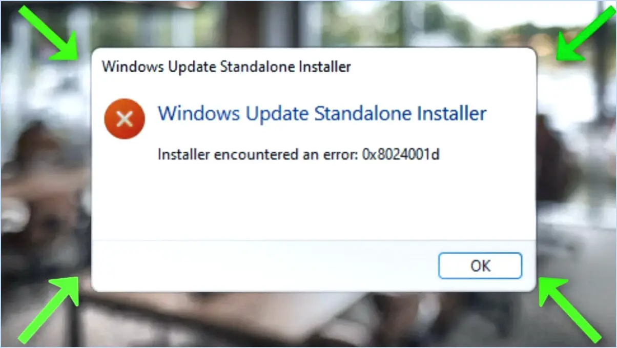 Comment utiliser le programme d'installation autonome de windows update?
