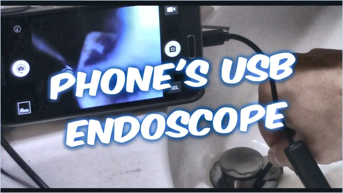 Comment utiliser une caméra endoscopique sur android?