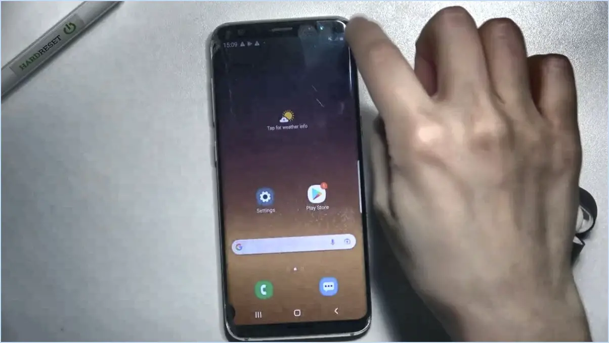 Galaxy S8/Note8 : où se trouve l'application lampe de poche?