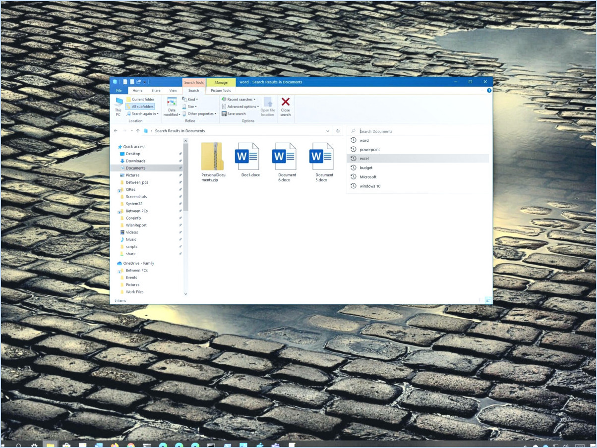 Windows 10 : Comment effacer l'historique de recherche de l'explorateur de fichiers?