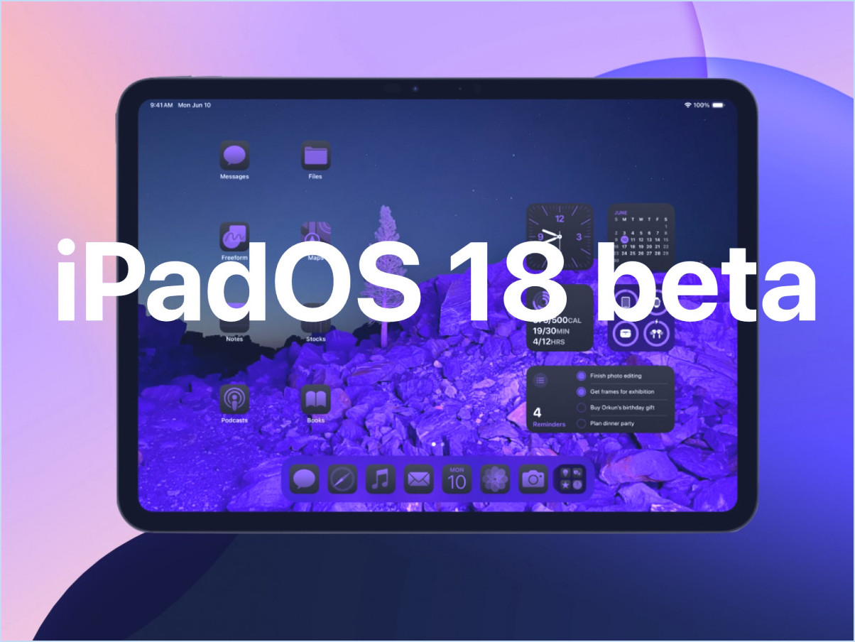 Comment installer iPados 18 Beta maintenant