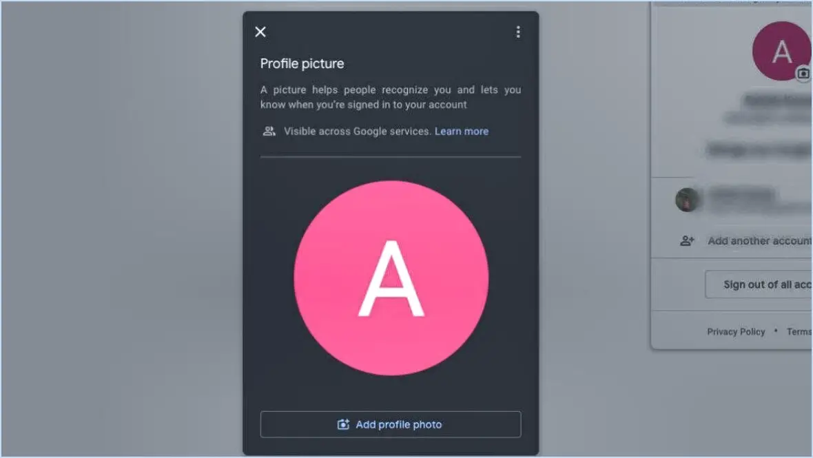Comment changer la photo de profil de gmail sur un mobile android?