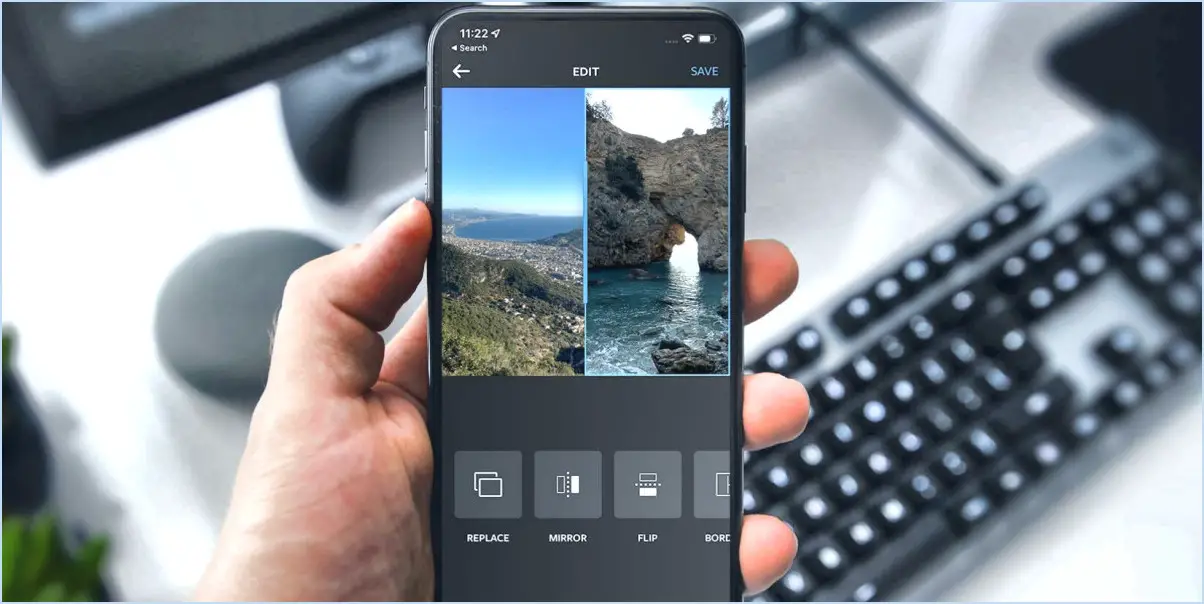 Comment combiner 2 photos sur iphone?