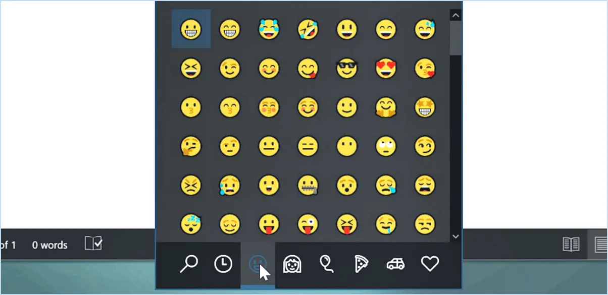 Comment créer un raccourci clavier pour un emoji?