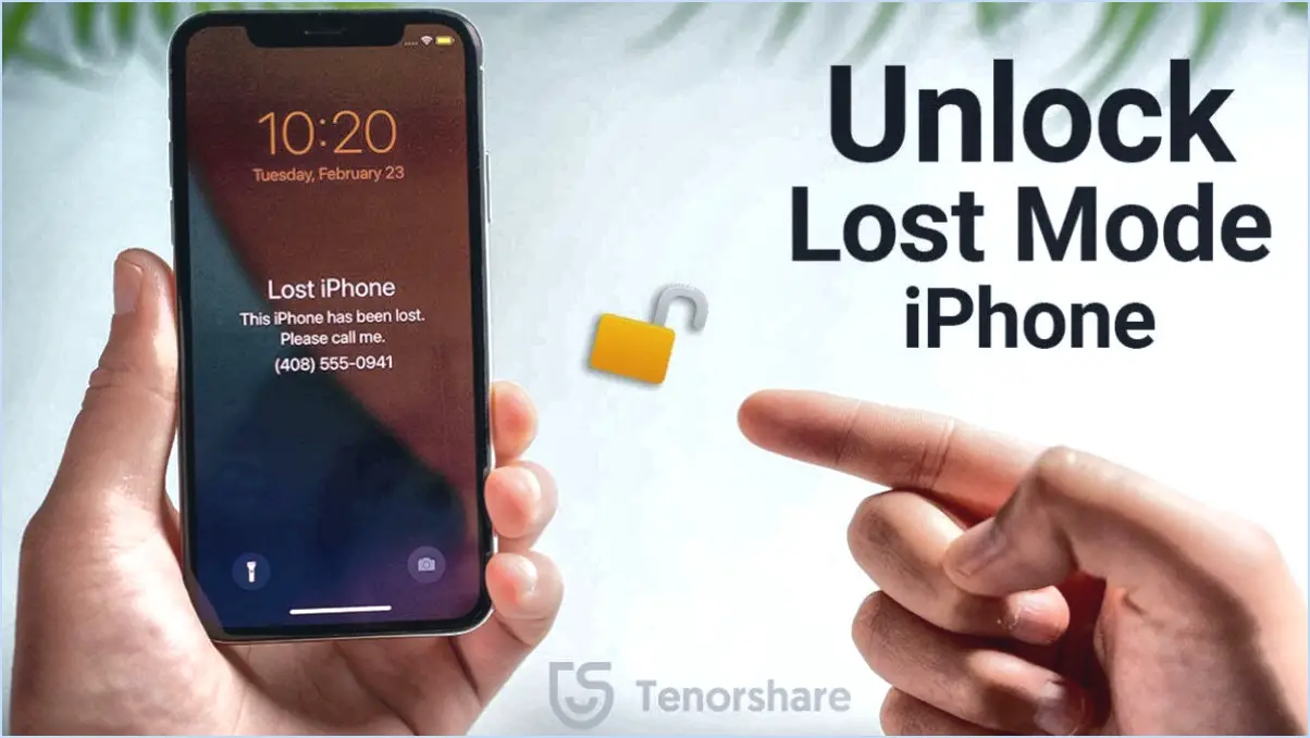 Comment désactiver l'iphone perdu?