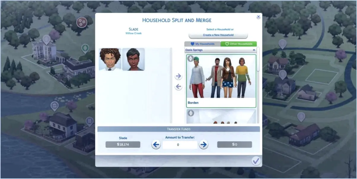 Comment faire pour déplacer un sim hors d'un foyer sims 4 ps4?