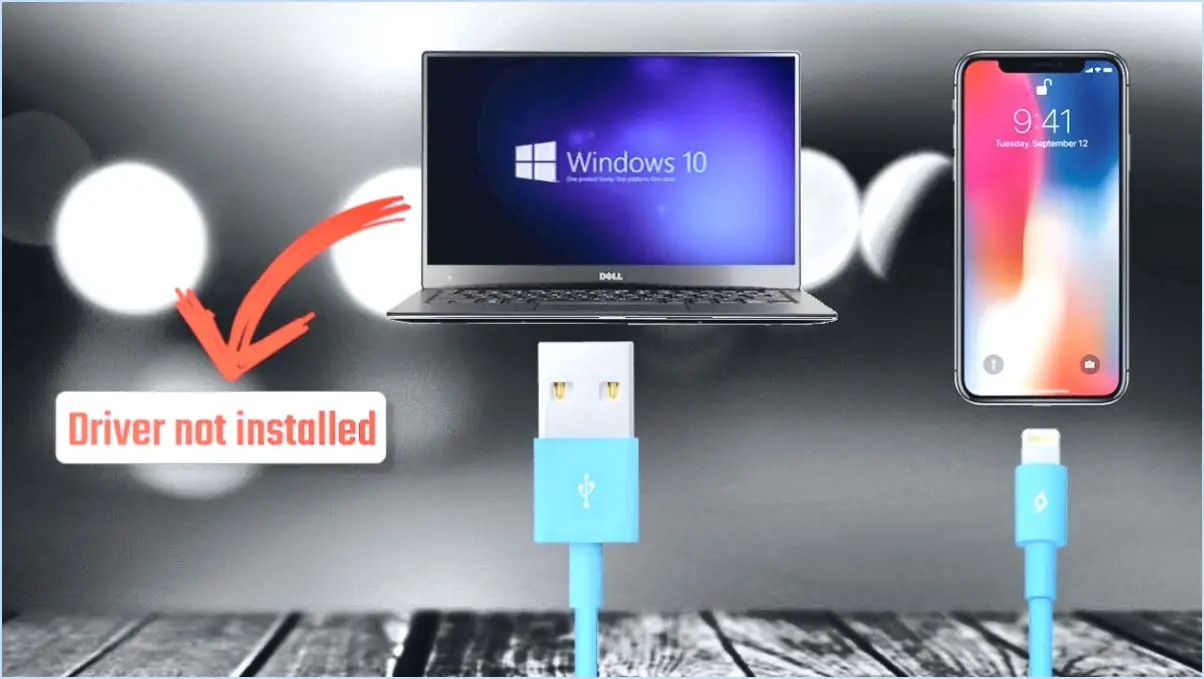 Comment installer les pilotes iphone sous windows 10?