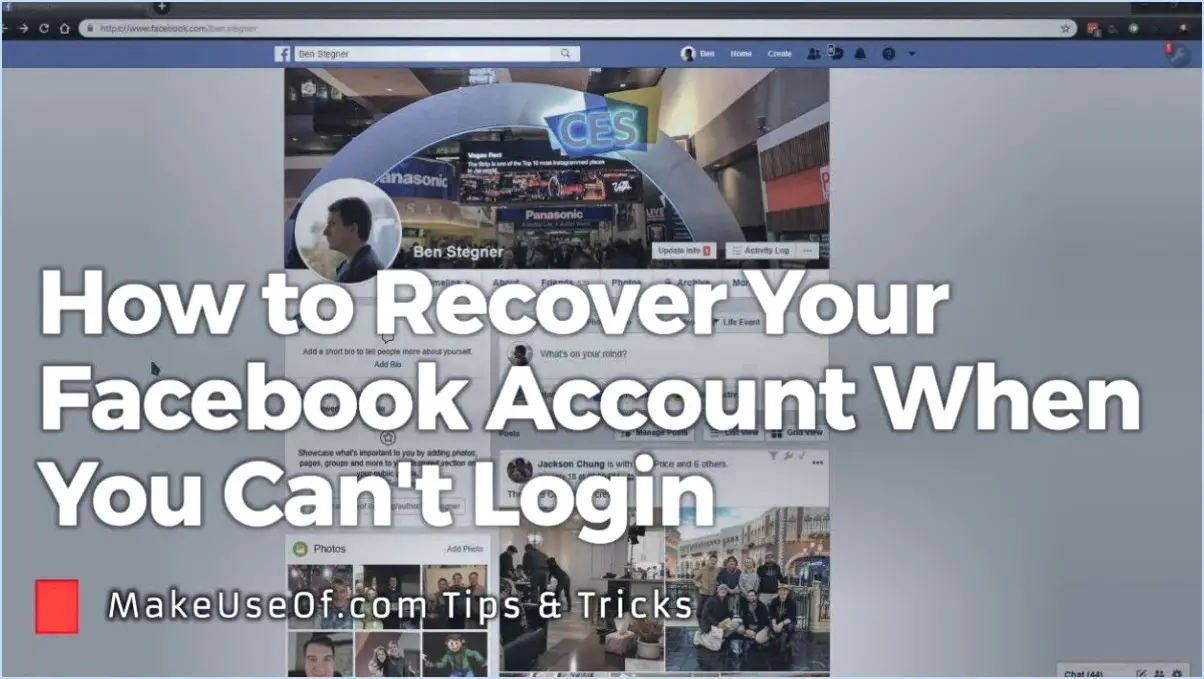 Comment revenir à mon compte Facebook?